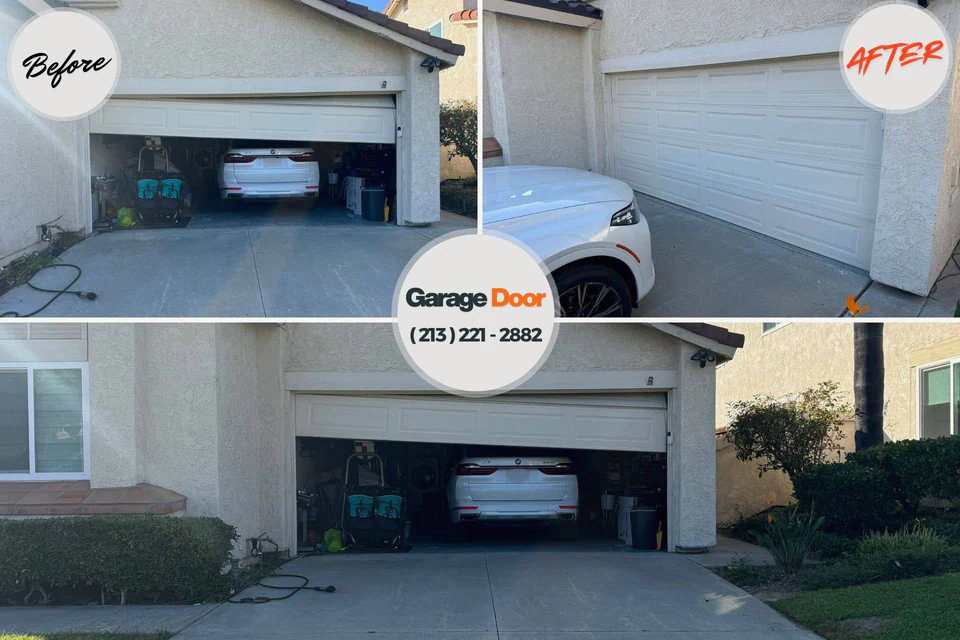 Before and after: garage door repair West Portsmouth, OH